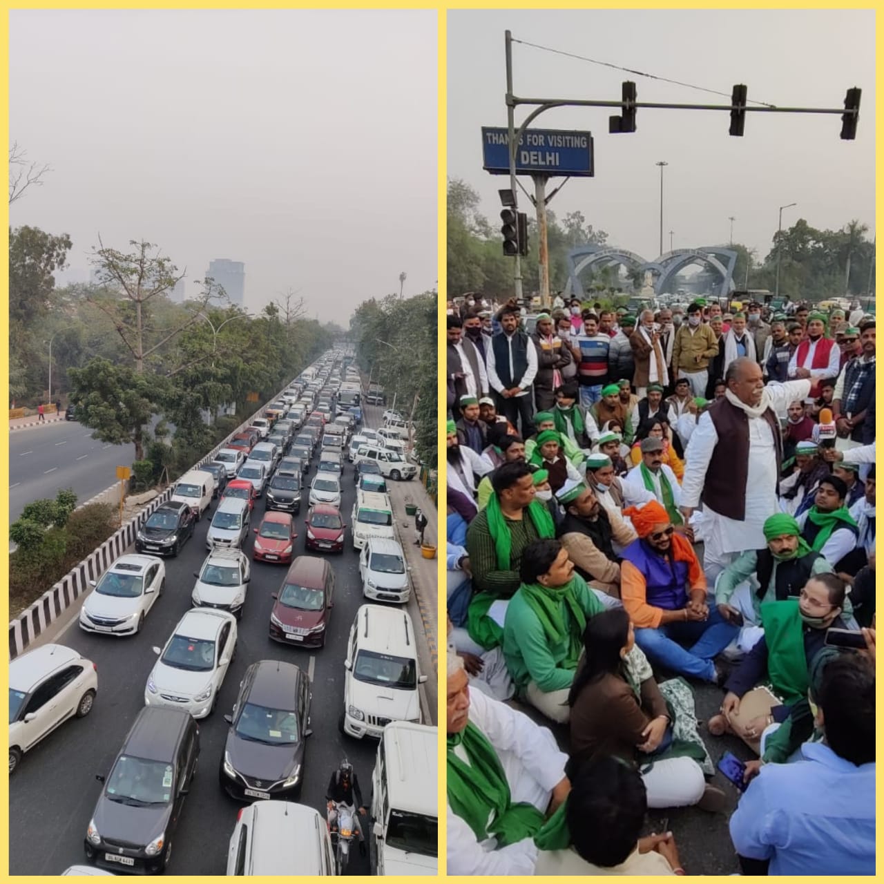 BREAKING NEWS: Farmers Protesting At Delhi Border In Noida, Traffic ...