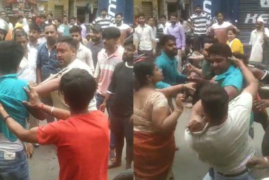 Heavy Kicking And Punching Between Two Parties In Hapur Video Viral Hapur News दो पक्षों में