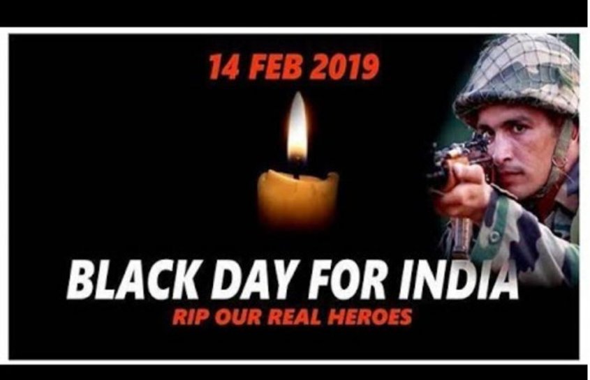 Black Day - Pulwama Attack - 14th February | Design quotes inspiration,  Good morning clips, How to memorize things